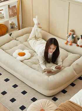 阳台卧室间网红沙IRC发床人狗窝懒人沙发单人榻房双榻米巨大人折