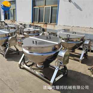 不锈煮钢大型卤味煮麻锅 自动食机器 食品厂成套200L辣鸭脖熟加工