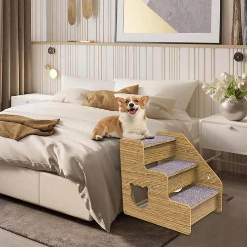 Bed Steps For Dogs 3-Steps Dog Steps For Medium/Small Dogs