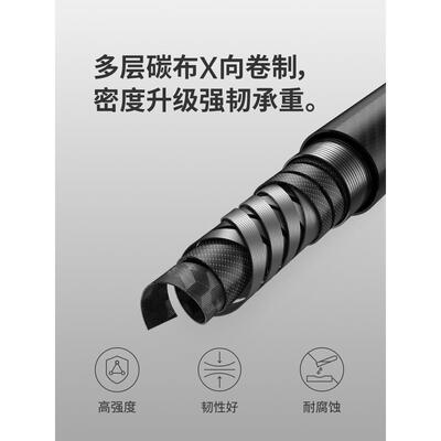【初雪EXT1】挪客碳纤维登山杖碳素伸缩男女户外专业徒步手杖