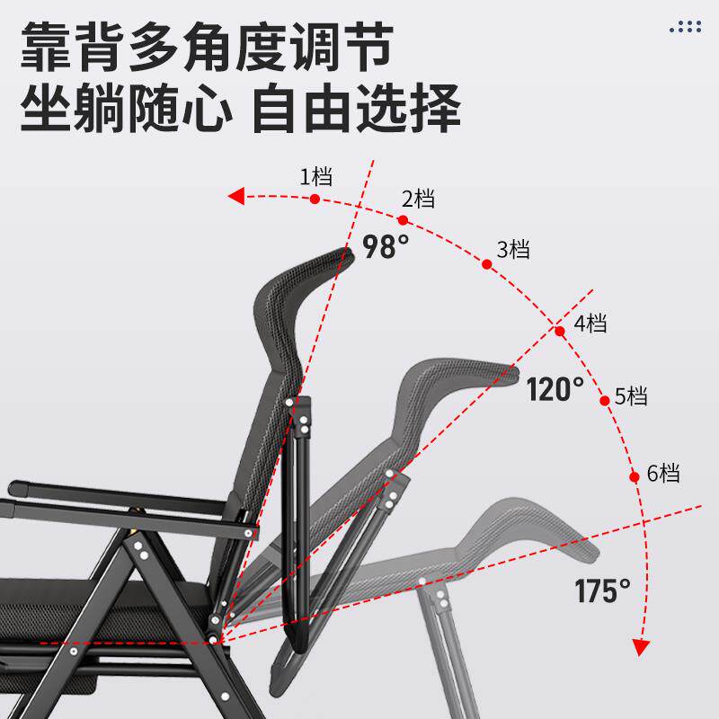 ⇝办公椅靠背垫护腰人体工学不累可躺靠背座椅子午休睡折叠久坐舒