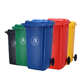 加厚240升垃圾桶上海户外120升分类小区环卫挂车带轮盖塑料垃圾桶