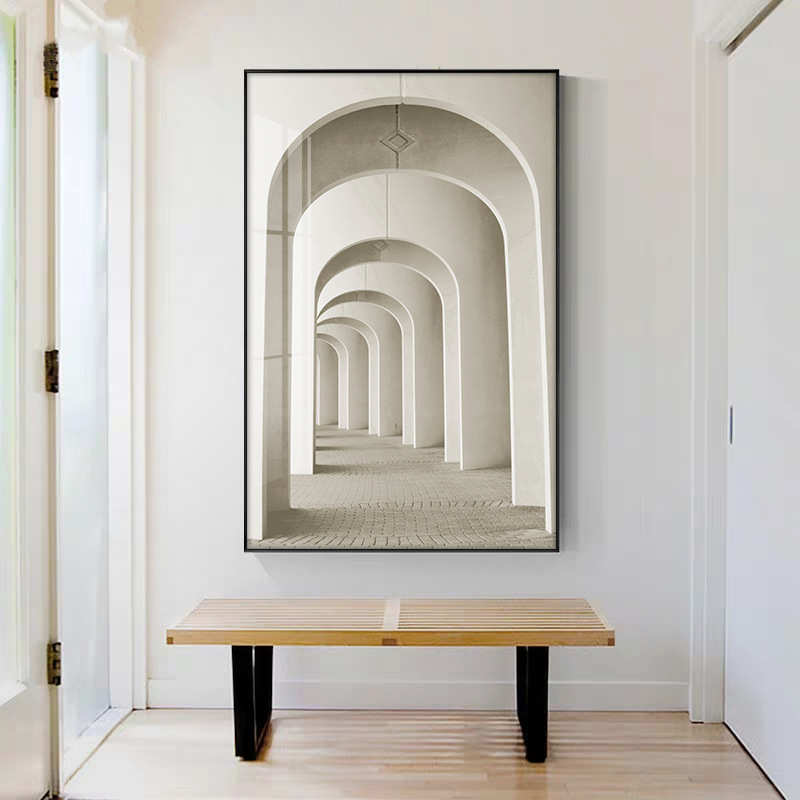 玄关楼梯延伸空间走廊尽头门厅建筑客厅装饰画壁画过道大尺寸挂画图片