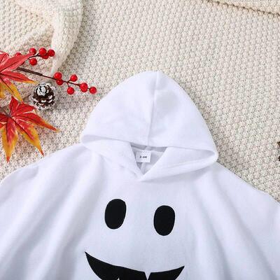 Toddler Girls Boys Fall Outfits Ghost Smiling Face Print Clo