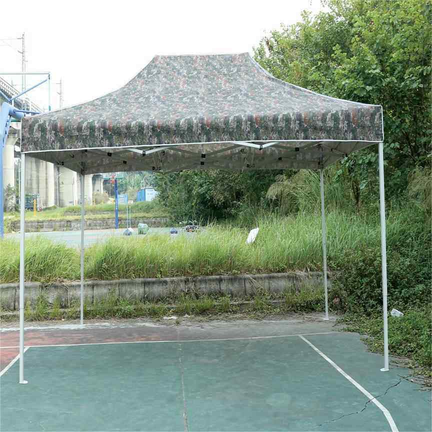 销售新款21式户外迷彩帐篷折叠四角阳棚雨棚展会防雨遮阳便携商用