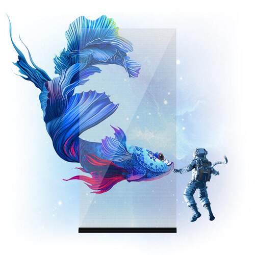 led全息幻隐屏 led显示屏 室内透明屏 可裁剪 可弯曲  容易安装