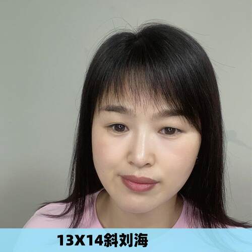 正品假发女发针手工钩织全递补发片彷真头皮真人遮丝一片式盖头顶