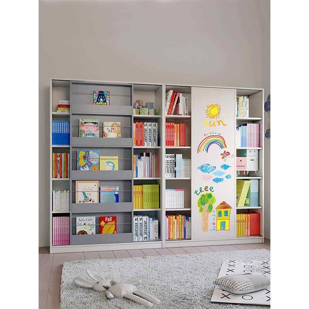 5V实木儿童书架绘本架家用宝宝落地书柜玩具收纳组合置物架