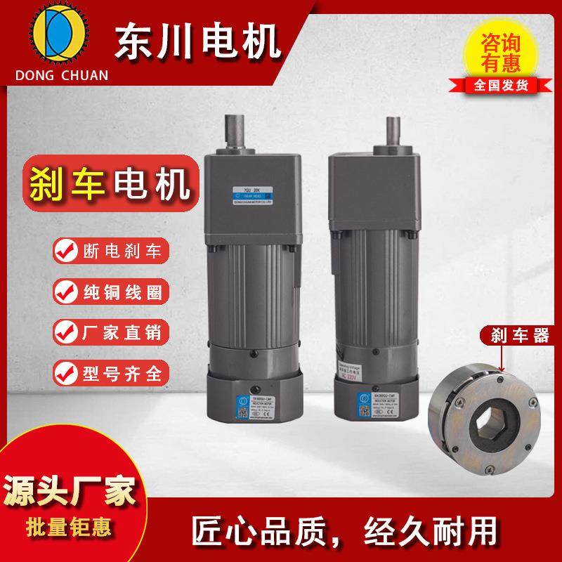 刹车减速电机微型调速电机电磁制动马达齿轮减速电机电动机220V