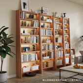 实木书架无品牌 落地置物架儿厅小型收纳梯形简易卧客靠墙童家室