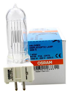 OSRAM 欧司朗 64745 FVA CP/70 1000W 230V GX9.5 3200K船舶灯泡