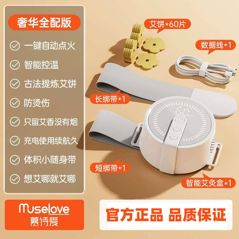 艾灸盒随身灸家用电子熏蒸仪艾灸筒明火无烟暖宫腰带姨妈神器
