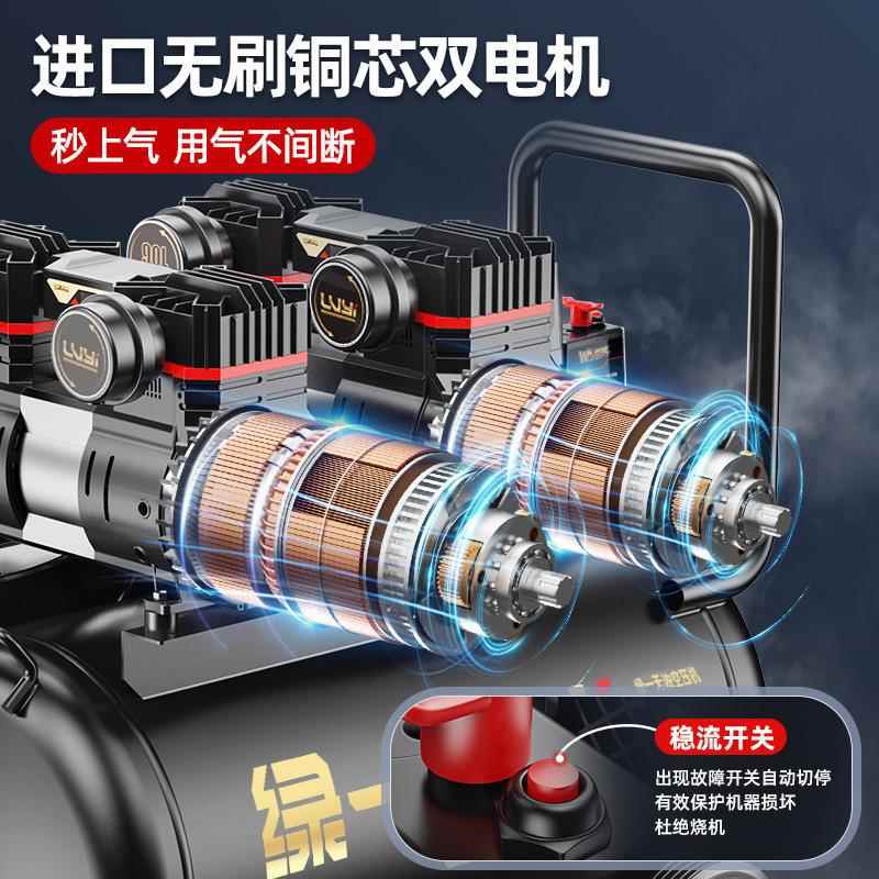 空压小型工业级无Pwdncyxb油静音携木工气压泵高压打气泵空机气便