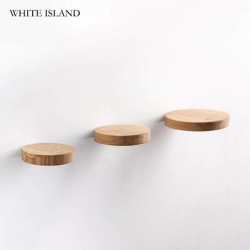 墙上置物架小型创意壁挂式一字隔板实木收纳层架墙面隔板摆件展示