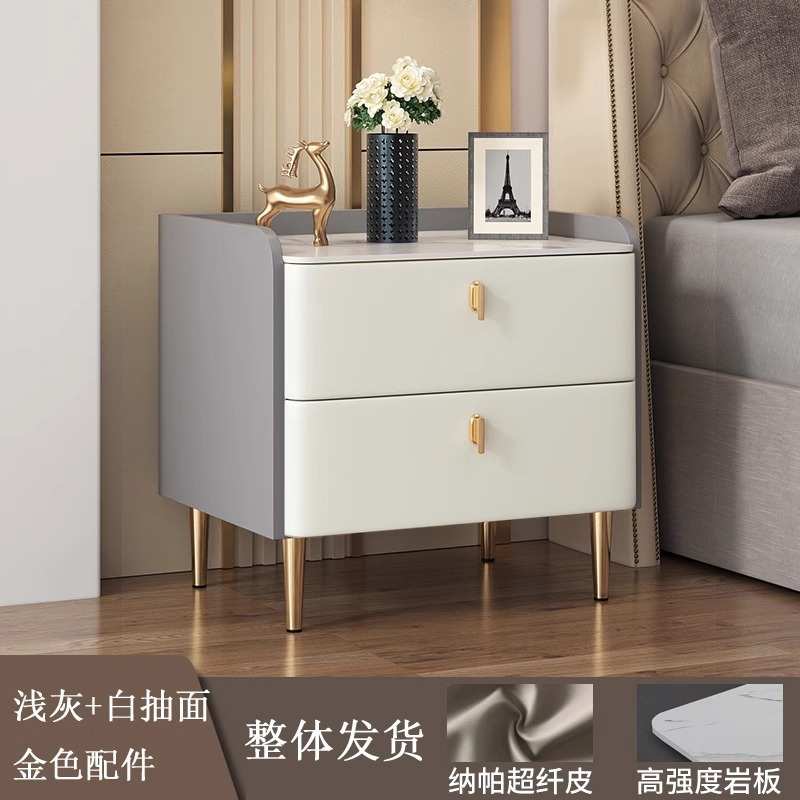实木床头柜卧室家用全木纯木小柜子轻奢床边柜小型床头收纳柜