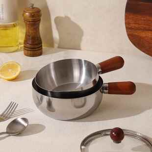 泡面碗带盖不锈钢手柄碗日式汤面碗拌饭碗螺蛳粉碗煮面小锅一人食