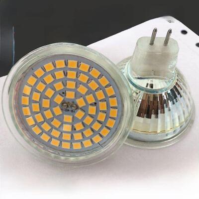Led聚光贴片灯杯Mr16Mr11 Gu10引脚3W5W灯泡220V更换12V卤素灯杯