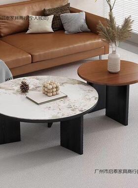 简约茶几密圆形客厅家用UKF宿住宅轻板民奢简易小度茶几吃饭地桌