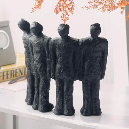 现代简约艺术品抽象人物雕塑仰望者家居摆件样板房展厅桌面装饰品