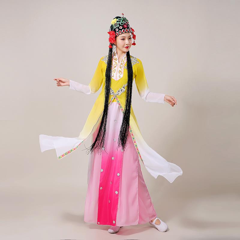 正品俏服旦演出服古典梨花剧颂舞蹈服戏服京小花花旦戏曲表演装中图片