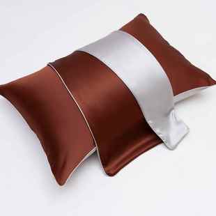 致60009重磅30姆米丝枕套简约A面桑蚕丝B面真丝亲仿肤精轻奢撞色