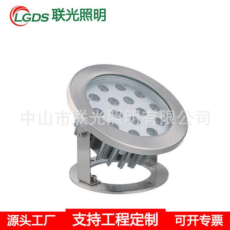 LED水底灯景观水下射灯18W12W不锈钢喷泉灯 低压12V24V七彩泳池灯