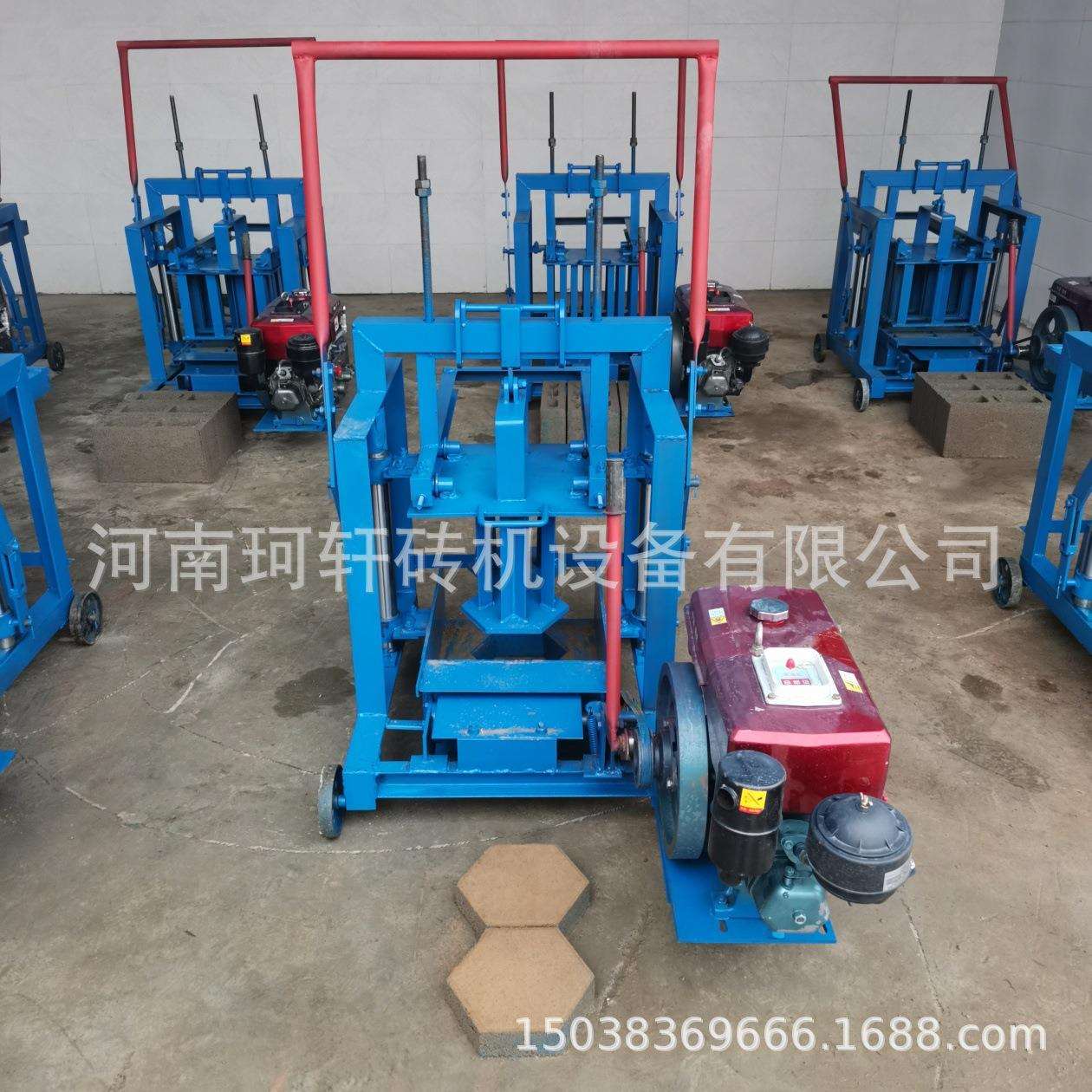 多功能柴油动力发电直推式制砖机混凝土砌块砖机空心水泥制砖机