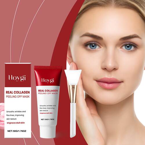 HOYGI Collagen Peel-Off Mask - Gently cleanses the face, rem