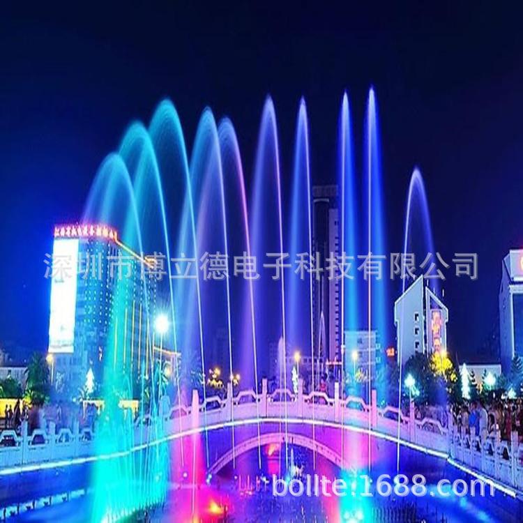 不锈钢庭院水喷景观跳泉喷设备制作安泉装施景工头玻551光波光