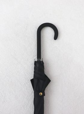 高档黄绿色长柄黑胶防晒o防紫外线直伞杆晴雨两雨伞男用女定制log