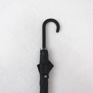 高档黄绿色长柄黑胶防晒o防紫外线直伞杆晴雨两雨伞男用女定制log