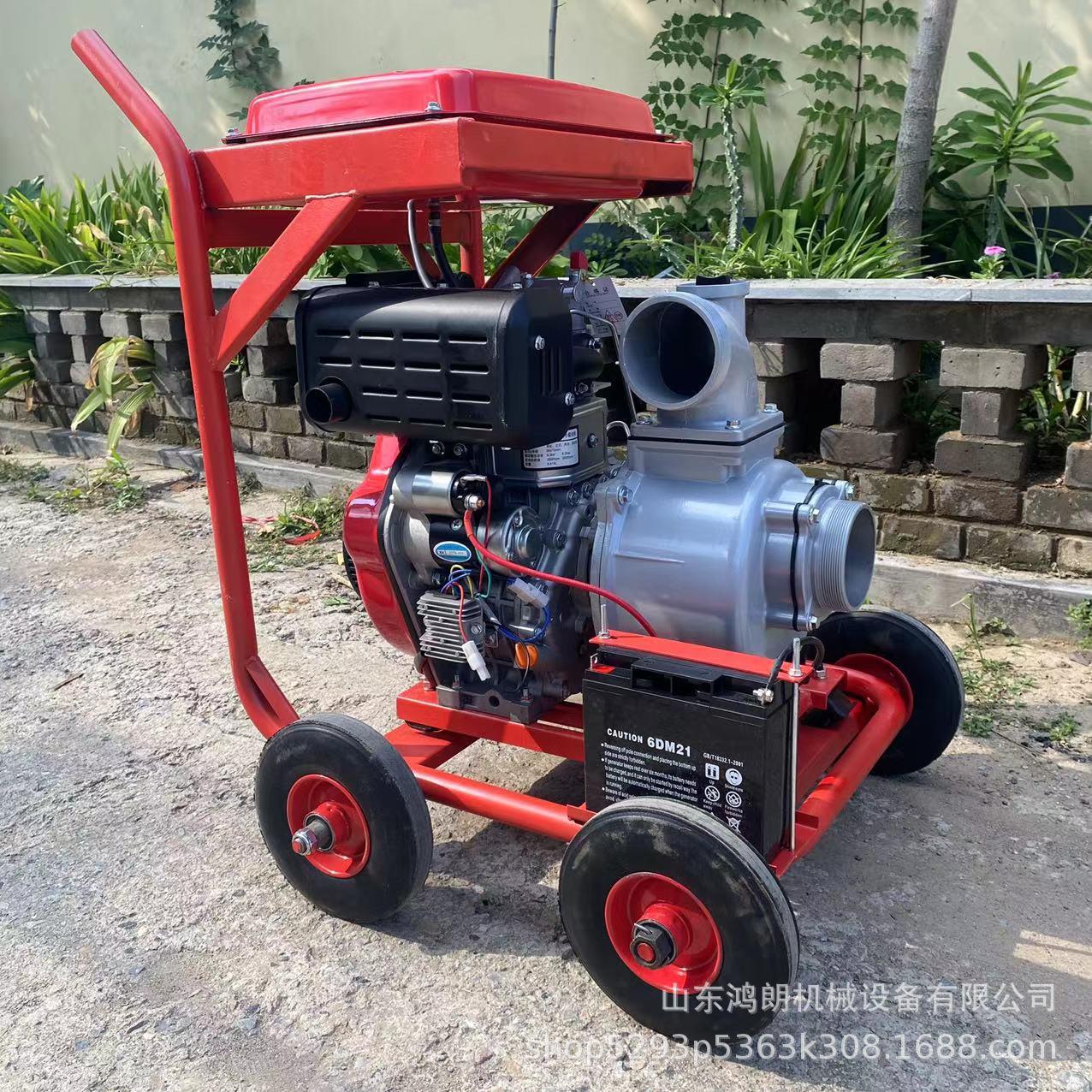 玉柴柴油机动力抽水泵 防汛排涝高扬程水泵 小型内涝自吸接力泵