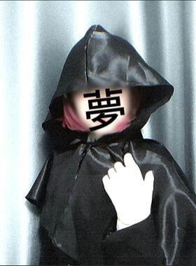 Halloween COS costume black cape万圣节服装黑色斗篷中世纪带帽