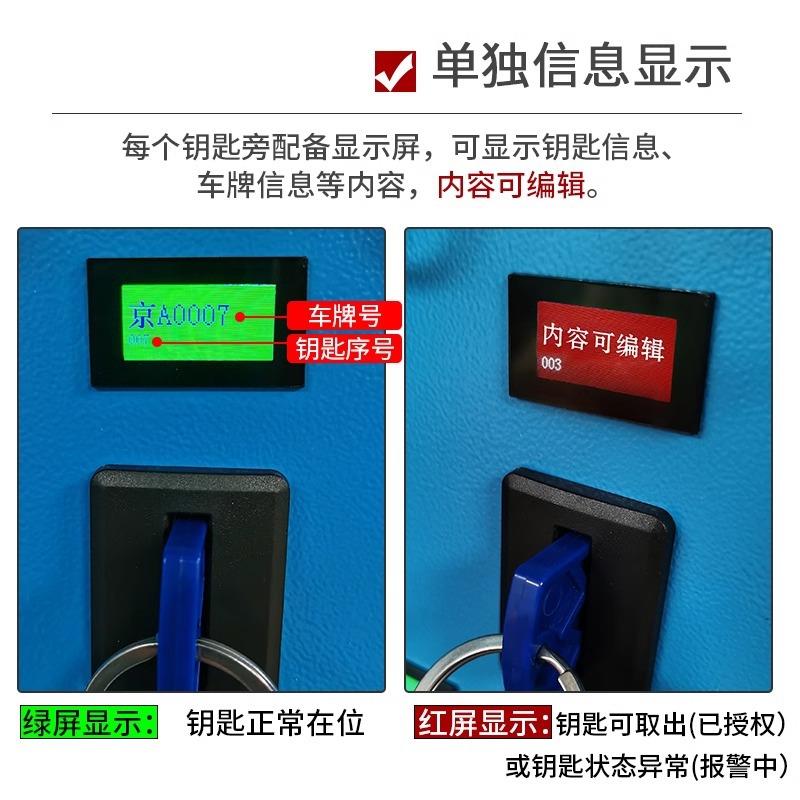 智能匙柜汽车钥D匙管理柜RFI指纹刷卡文存放盒箱壁挂gs-236钥式收