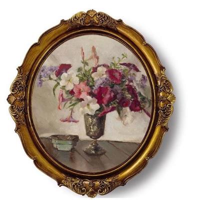 椭圆形相框金色相框画廊墙壁展示,复古海相框画框家居创意古典椭