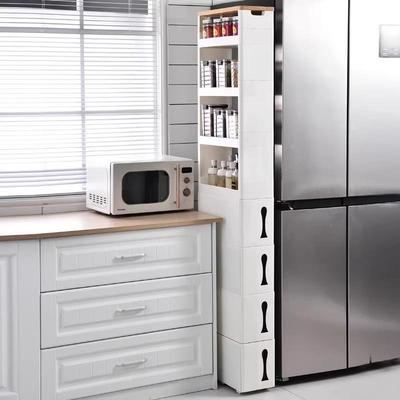 17cm18夹缝收纳柜塑料抽屉式卫生间厨房冰箱侧边柜门后缝隙边架窄