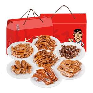 达州三圣宫七星椒7款卤味零食组合鸡爪鸭掌鸭舌鸡鸭翅鸭货零食
