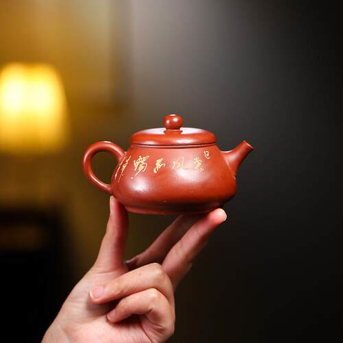惠风和畅紫砂壶手工彩绘兰花茶壶茶具小号雨中砂厂家
