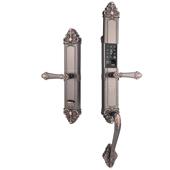 家用指纹锁把手防盗LMF门电密码 子锁刷卡乡村别带墅双锁开大 欧式