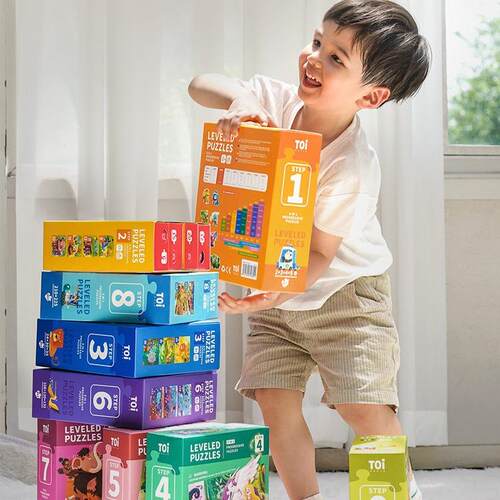 TOI进阶拼图女孩玩具早教儿童拼图启蒙拼图纸质拼图玩具