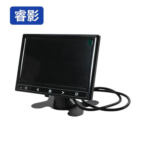 厂家销售7寸AHD触摸按键台式显示器/钢琴烤漆（12V-40V）