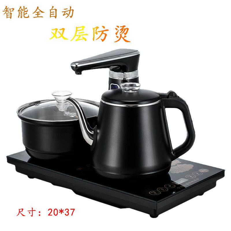 全智能电热烧水壶自动上水家用泡茶消毒一体抽水式茶炉台嵌茶盘具