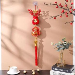 代代有福福字新年挂件春节挂件钱袋子发财流苏乔迁挂饰年货96669