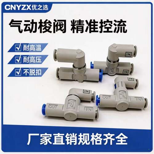 气动梭阀精准控流高效可靠VR1210F-06/VR1220F-08/VR1211F-04/-10