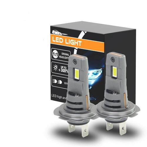 新款汽车led大灯H4聚光车头灯H1/H7/9006/H11一体直插式远近光灯