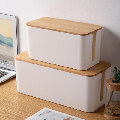 Plastic wire storage box power plug board cable box 收纳盒