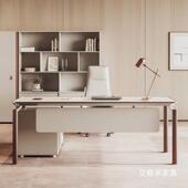 办公桌老板桌简约现代总裁桌办公室家具广东轻奢经理大班台主管桌