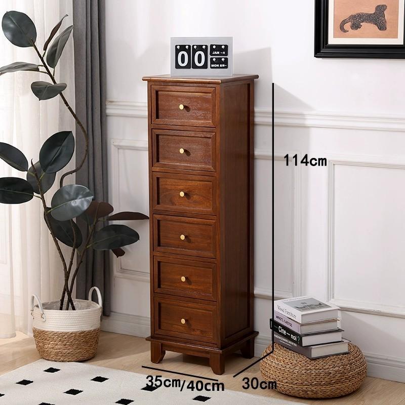 实木斗柜35夹缝柜客厅抽屉式收纳柜卧室储物柜迷你床头柜窄柜边柜