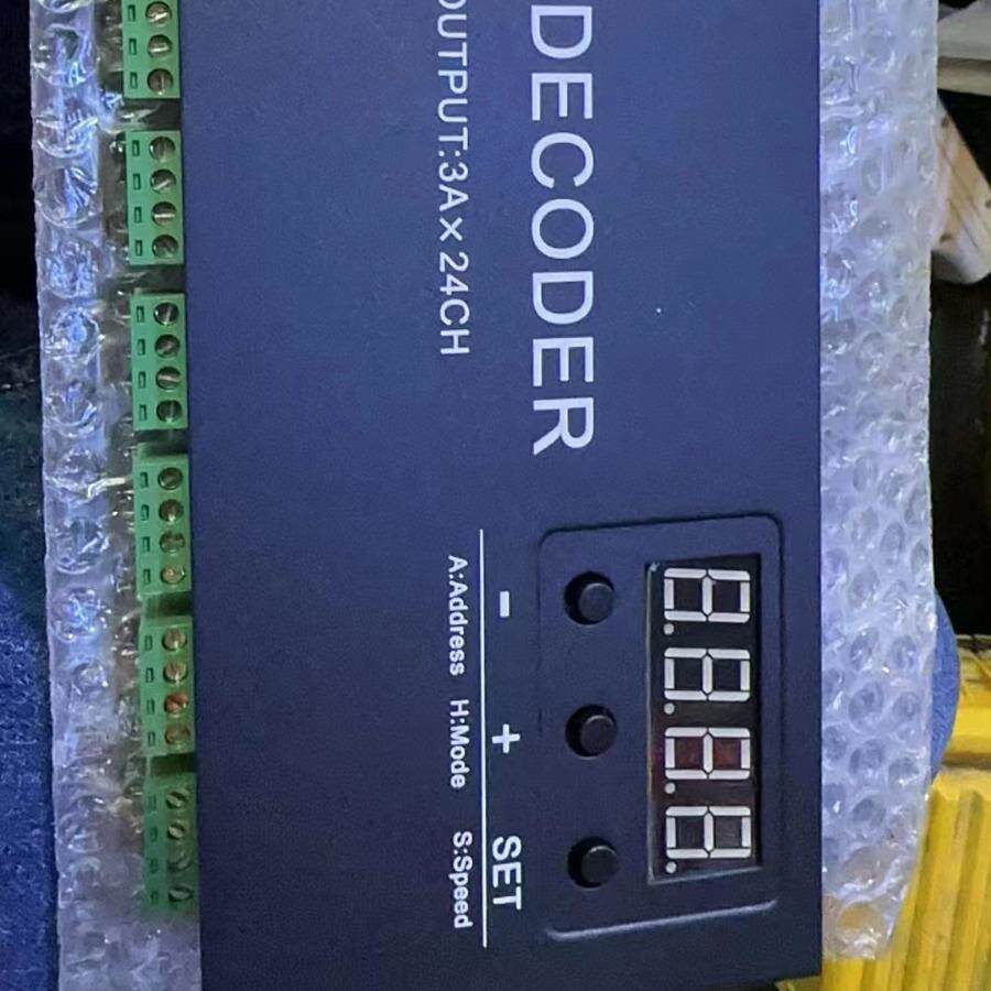 厂家直销 24通道 DMX512 RGB恒压解码器 工程舞台专用 LED控制器