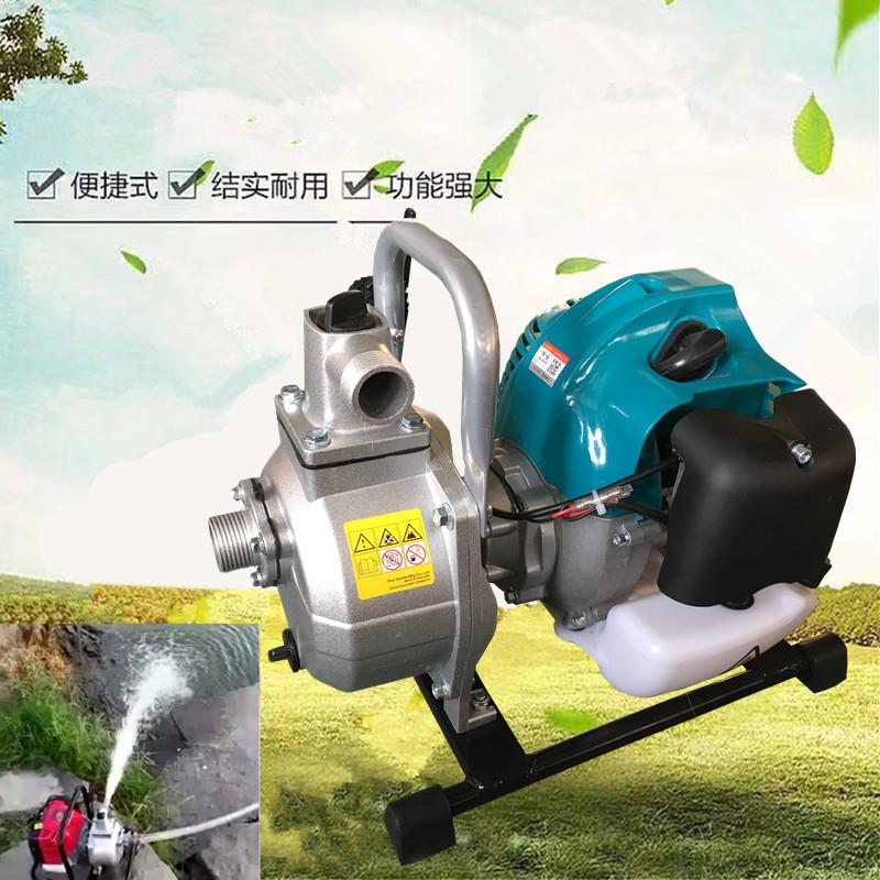 二冲程水泵一寸汽油机水泵自吸泵灌溉水泵菜地浇水 实用水泵家用
